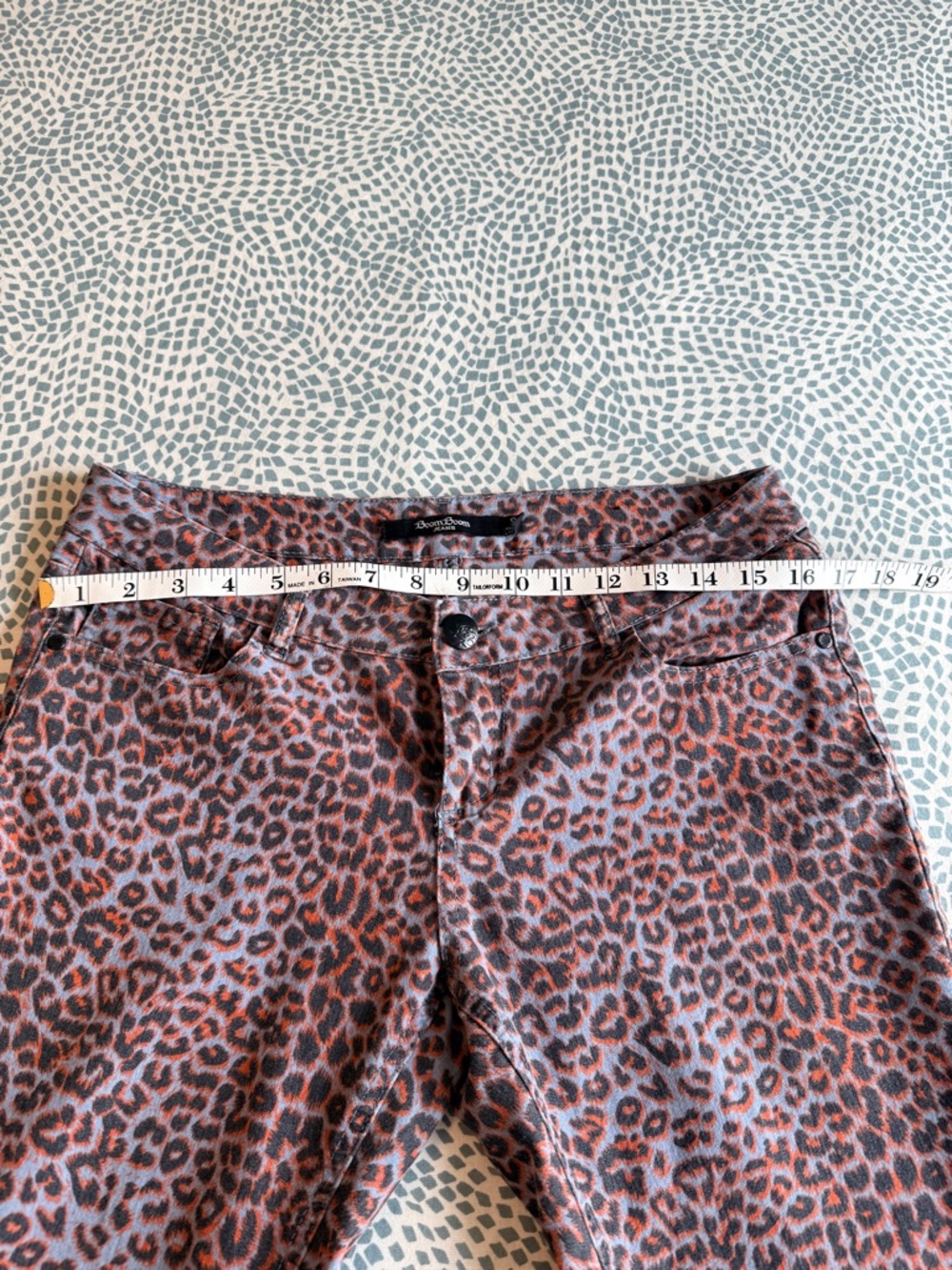 Boom Boom Jeans | Red and Purple Leopard Print Pants - Picture 5 of 11